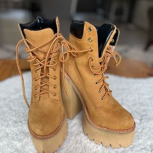 Jeffrey Campbell Timberland Platform Ankle Boots